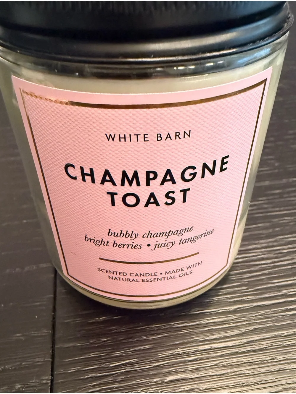 Bath & Body Works 1-Wick Candle Champagne Toast Mini Home Candle Unused Single